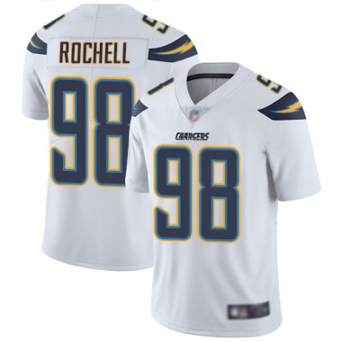 Los Angeles Chargers NFL Football Isaac Rochell White Jersey Youth Limited #98 Road Vapor Untouchable->women nfl jersey->Women Jersey
